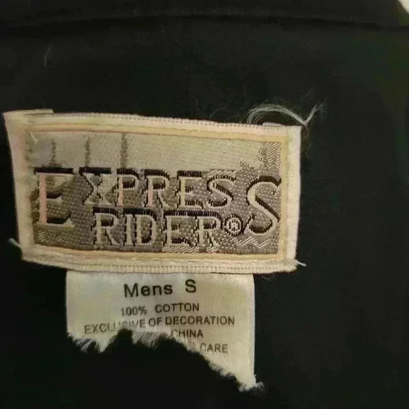 Vintage Express Rider Western Cowboy Country Horse Rodeo Workwear Men's Size S - Picture 4 of 5